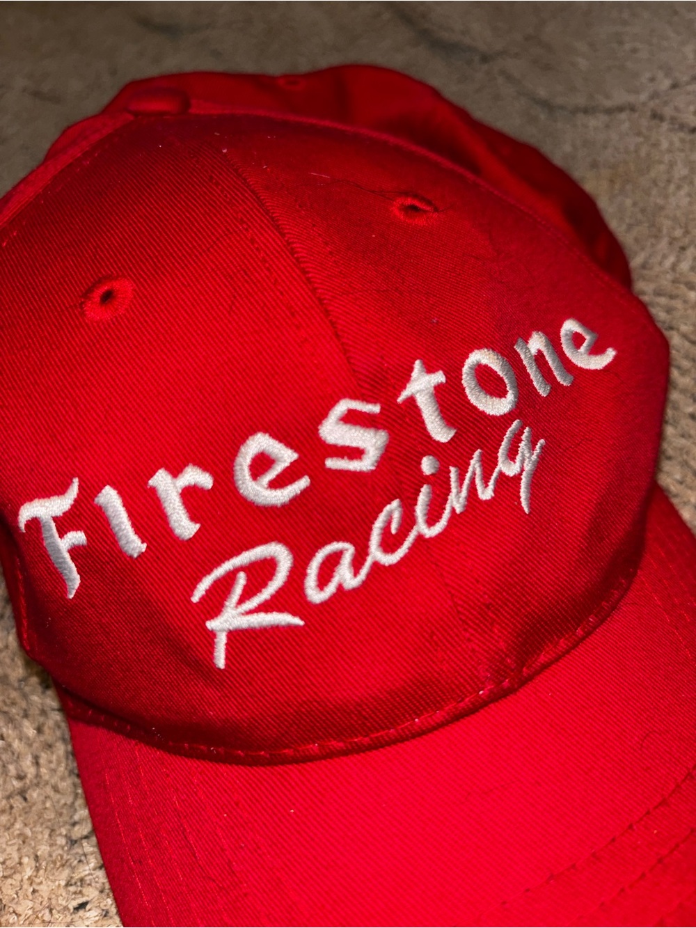 Firestone Racing Red Snapback Baseball Hat Cap - Picture 2 of 6